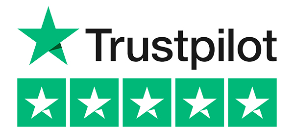 Trustpilot logo with five stars
